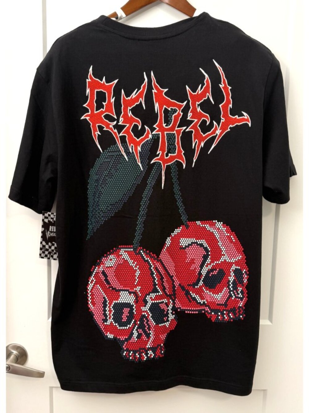 Rebel Vengeance Men’s T-Shirt  Black Skulls Sz 3XL NWT